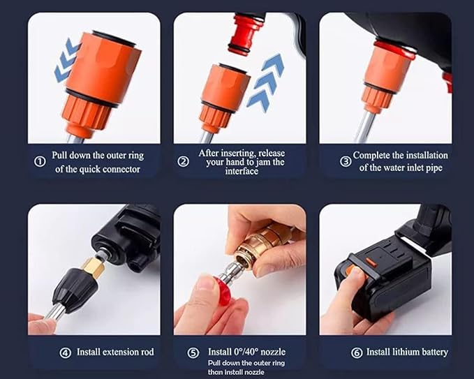 Zorill Cordless High Pressure Washer Gun