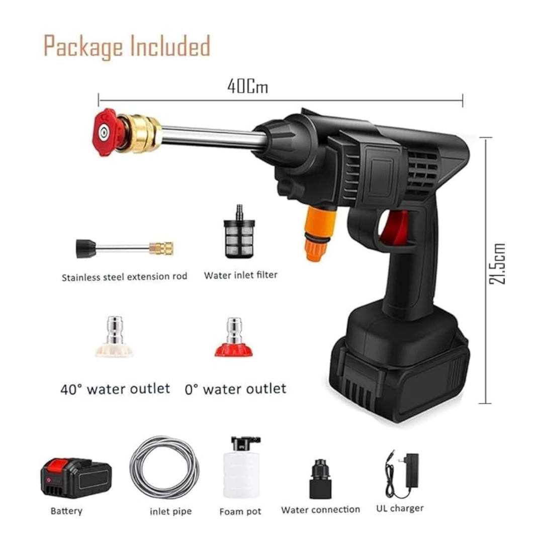 Zorill Cordless High Pressure Washer Gun