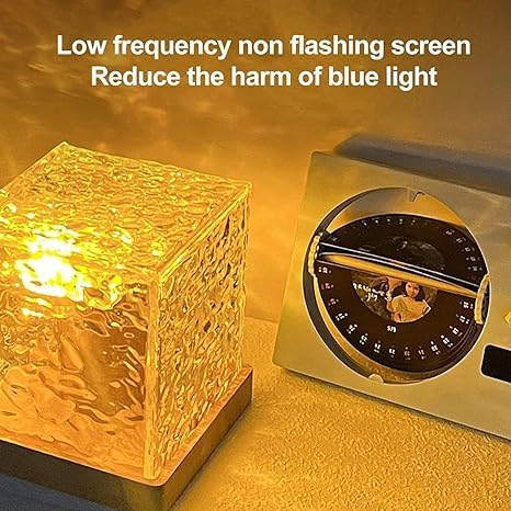Zorill Waves Square Lamp 16 in 1 Ocean Wave Projector Night Light with Remote, Water Effect Lamp for Bedroom, Living Room,Romantic Ocean Wave Water Night Light Projector with 3D Water Wave Effect-2024