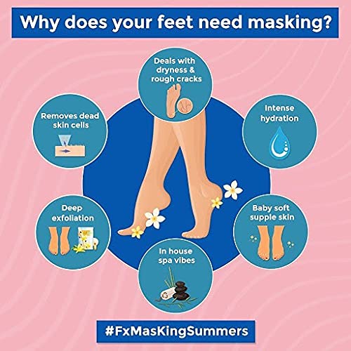 SaDoer foot peeling mask For Dead Skin Remover Heel | Removes Dry, Dead Skin & Hard Calluses |Nourishing & Hydrates Dry Feet with Shea Butter (Pack of 1)