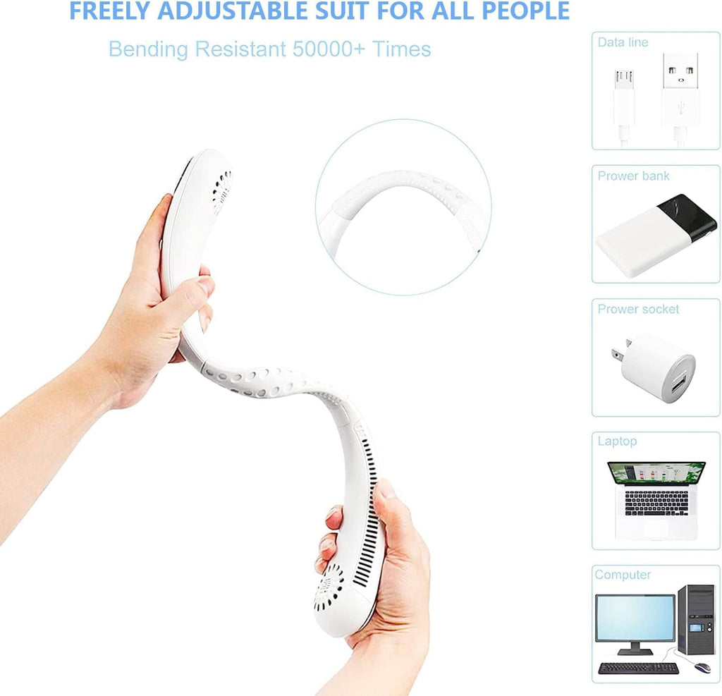 Zorill Portable Rechargeable Neck Fan 20Hrs Play