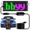 Zorill Light Sign for Car, 6.7''x2.7'' Programmable Flexible LED Matrix Panel, Bluetooth APP Control Custom Text Pattern Animation Scrolling LED Display for Car Windshield
