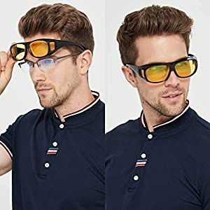 Night Driving Goggles Hd Vision, Clear Vision (2 Pis)