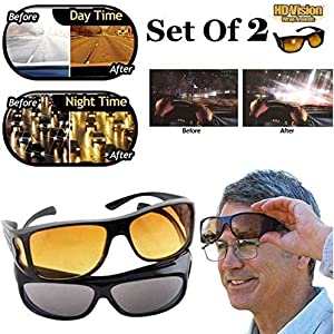 Night Driving Goggles Hd Vision, Clear Vision (2 Pis)