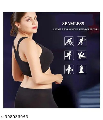 Women's Cotton Solid Non Padded Air Bra (Pack of 3)