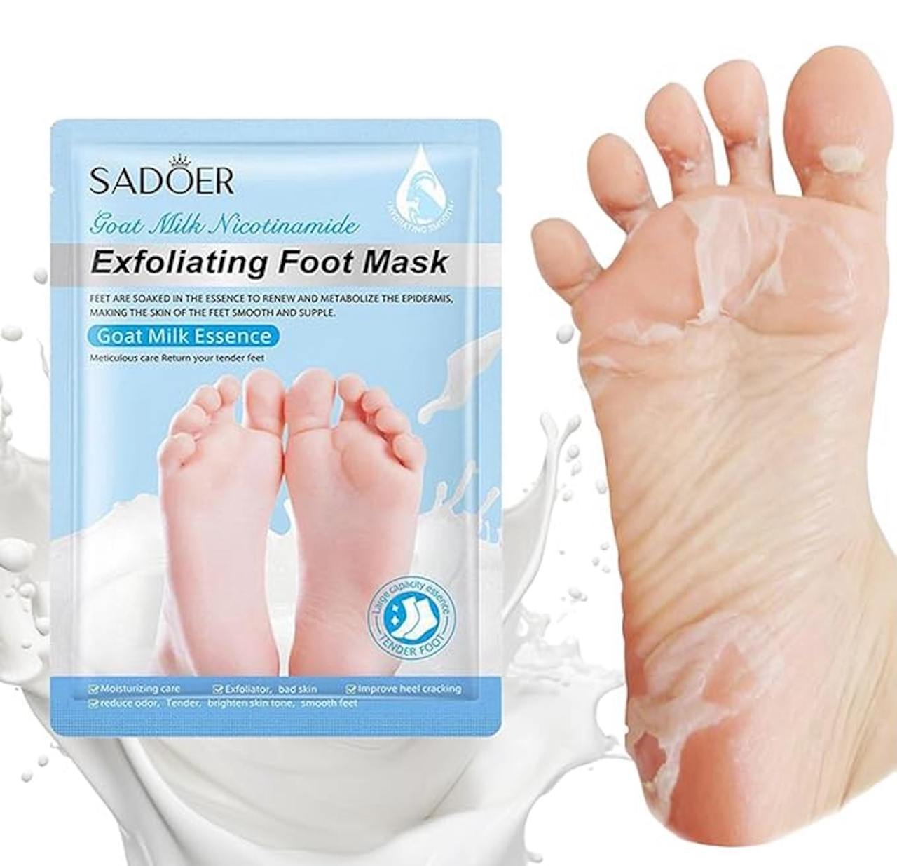 SaDoer foot peeling mask For Dead Skin Remover Heel | Removes Dry, Dead Skin & Hard Calluses |Nourishing & Hydrates Dry Feet with Shea Butter (Pack of 1)