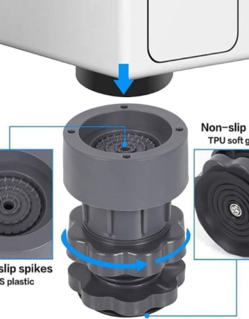 Washing Machine Anti Vibration Pads – Height Adjustable Dryer Shock & Noice Cancelling Pad