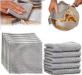 10pcs Multipurpose Wire Miracle Dishwash Cleaning Cloth Silver Mesh